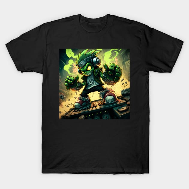 Goblin DJ T-Shirt by Deias Designs